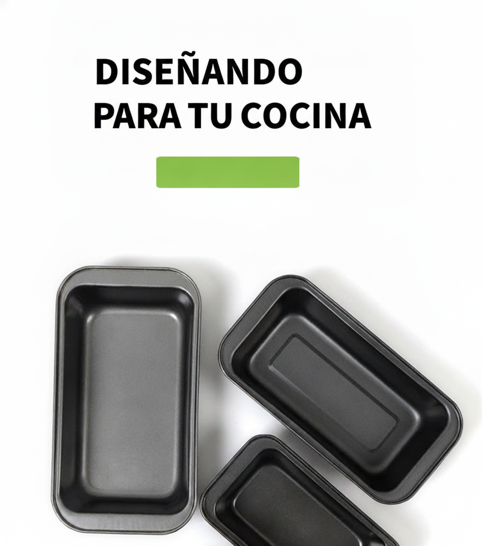 Molde para pan de caja rectangular antiadherente - 6