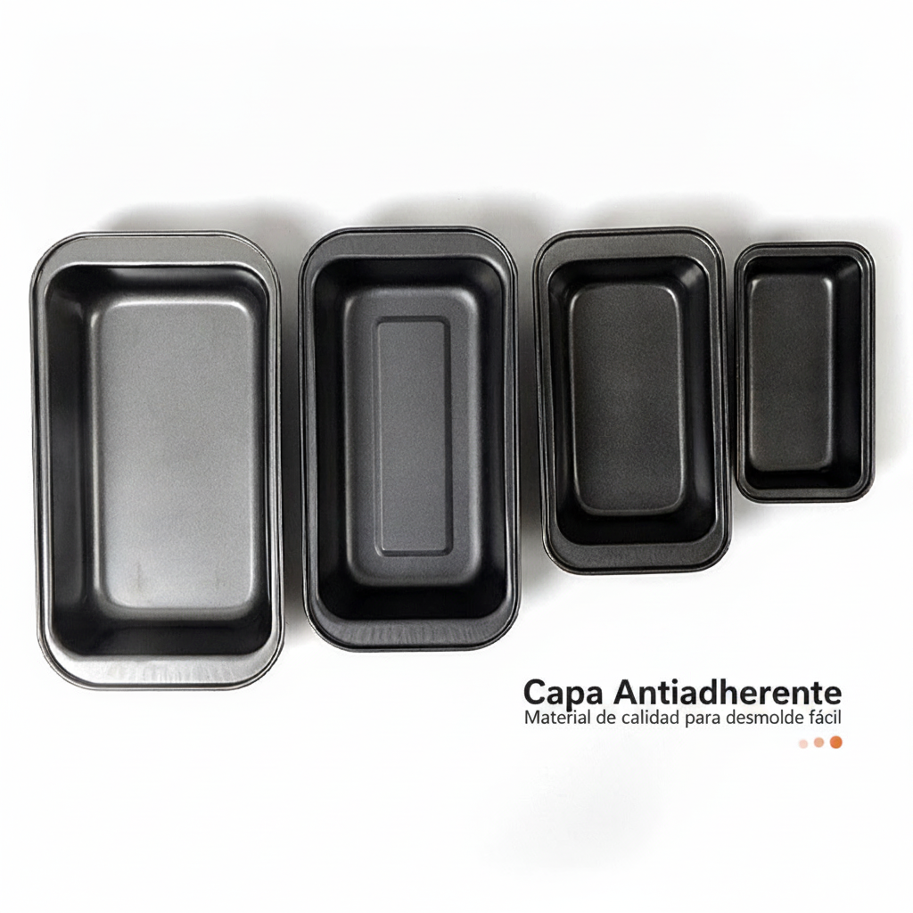 Molde para pan de caja rectangular antiadherente - 2