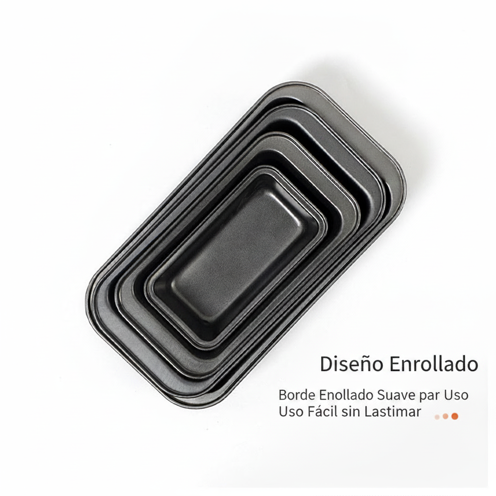 Molde para pan de caja rectangular antiadherente - 3