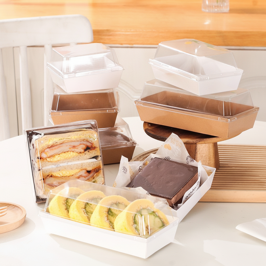 Cajas desechables para pastel y repostería a granel - 2