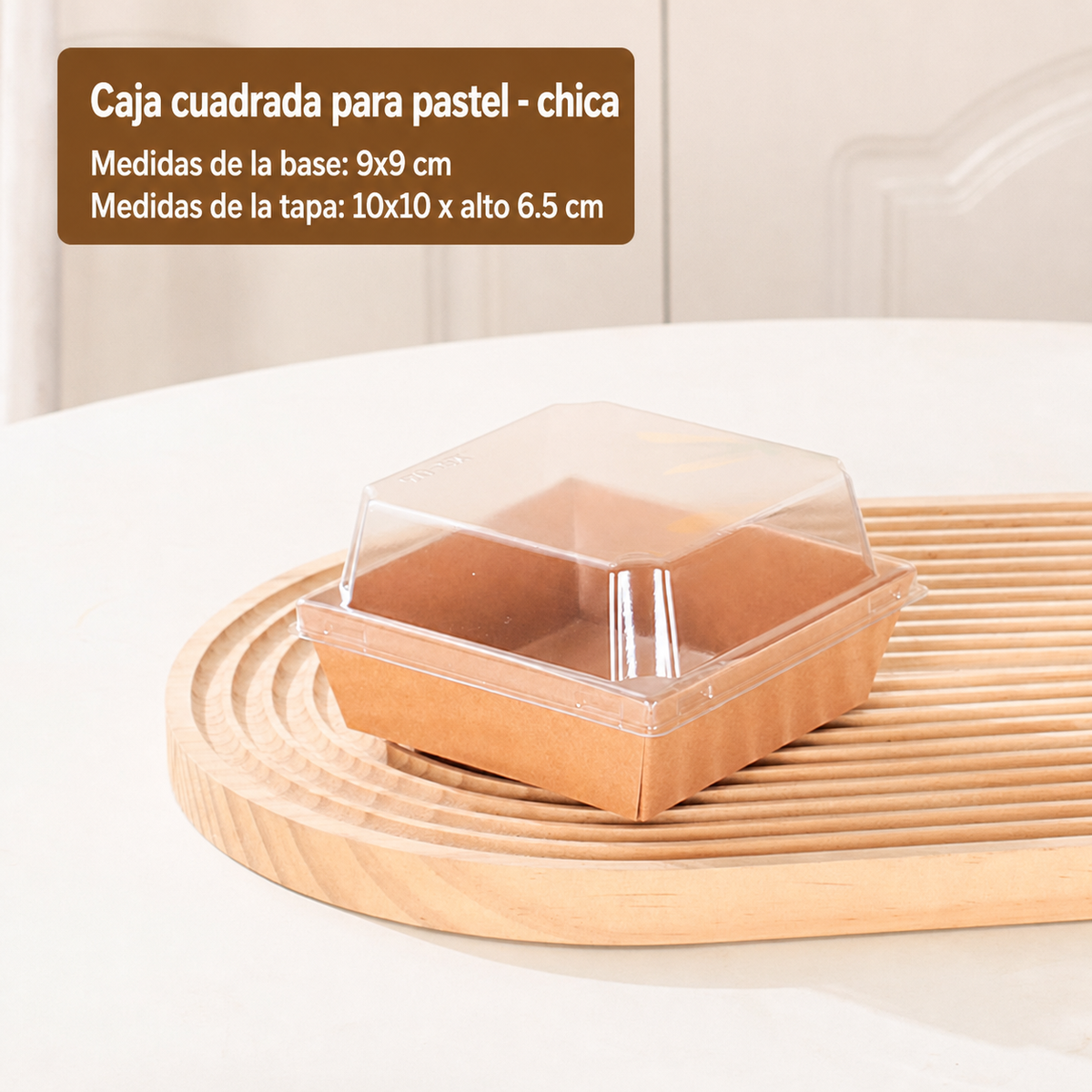Cajas desechables para pastel y repostería a granel - 5