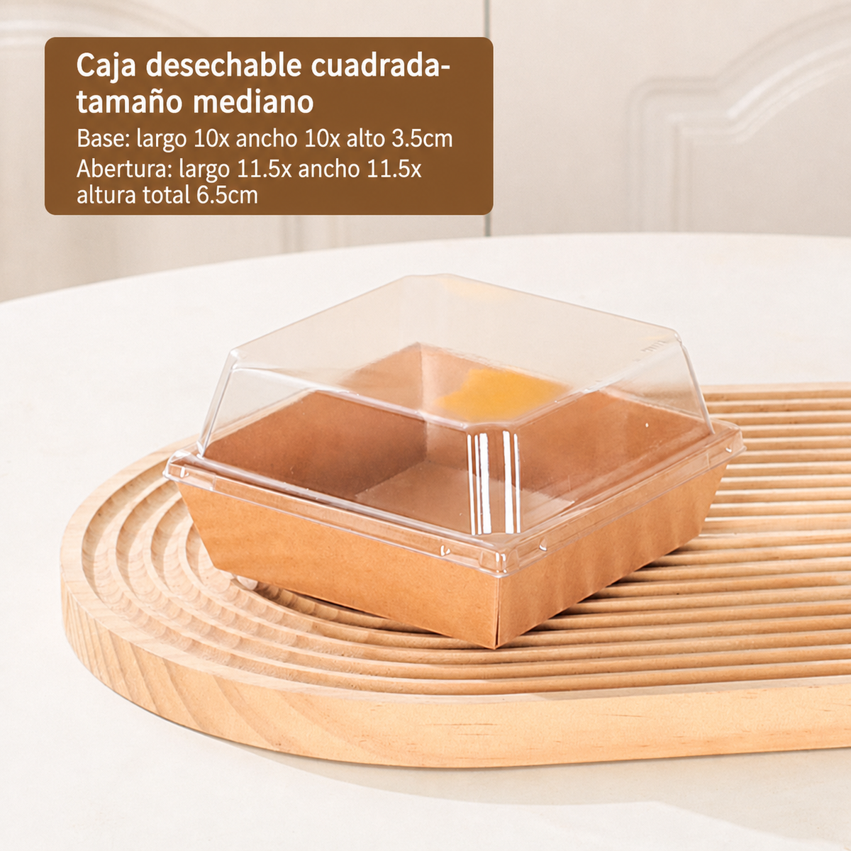 Cajas desechables para pastel y repostería a granel - 6