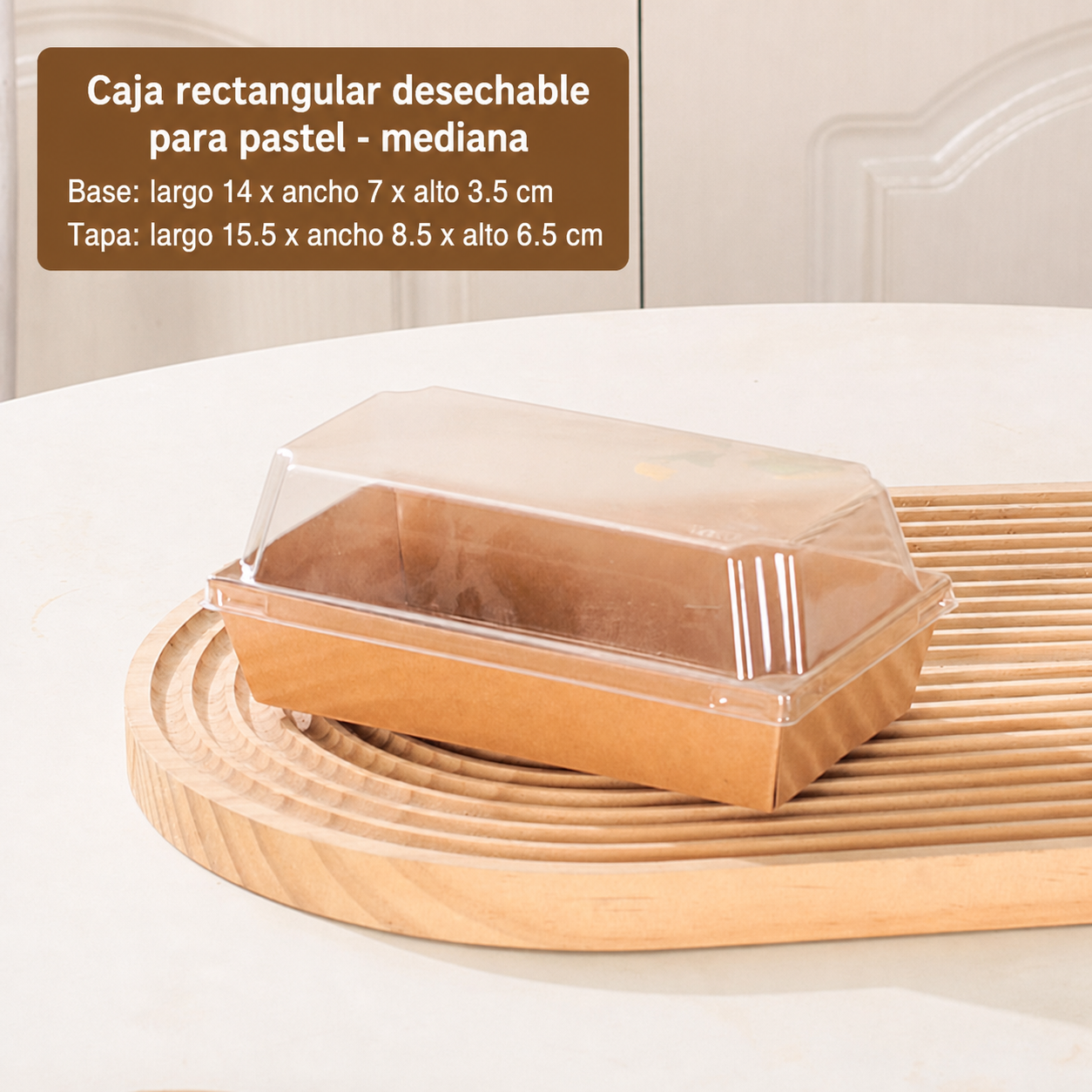 Cajas desechables para pastel y repostería a granel - 9