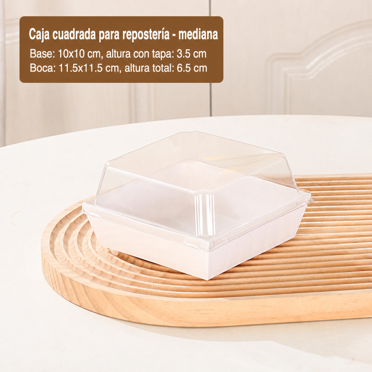 Cajas desechables para pastel y repostería a granel