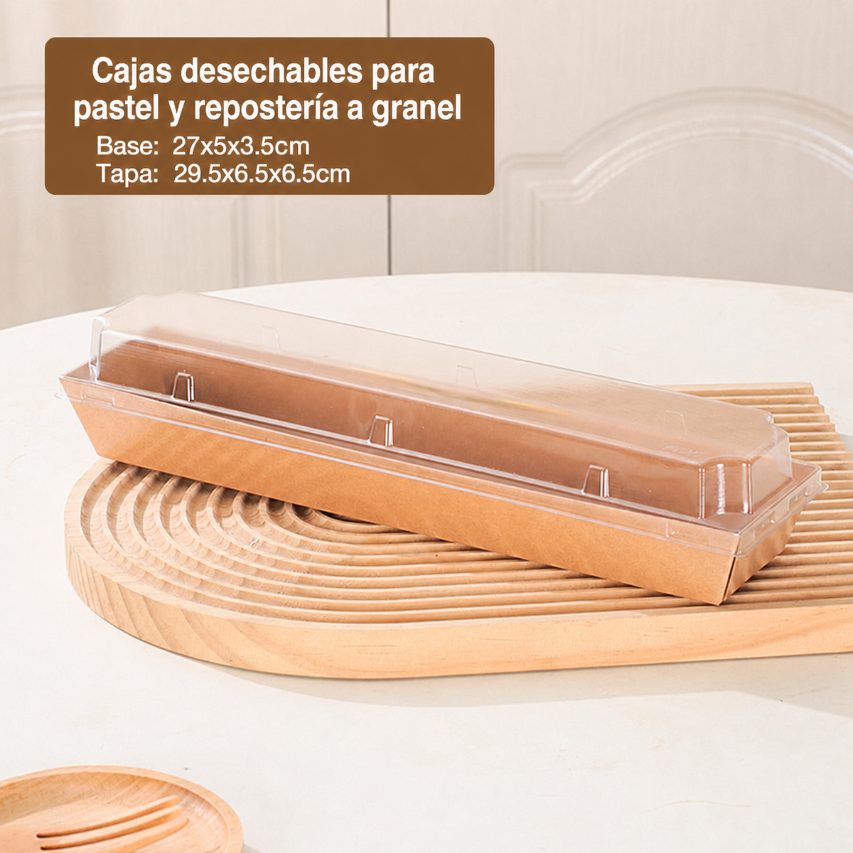 Cajas desechables para pastel y repostería a granel