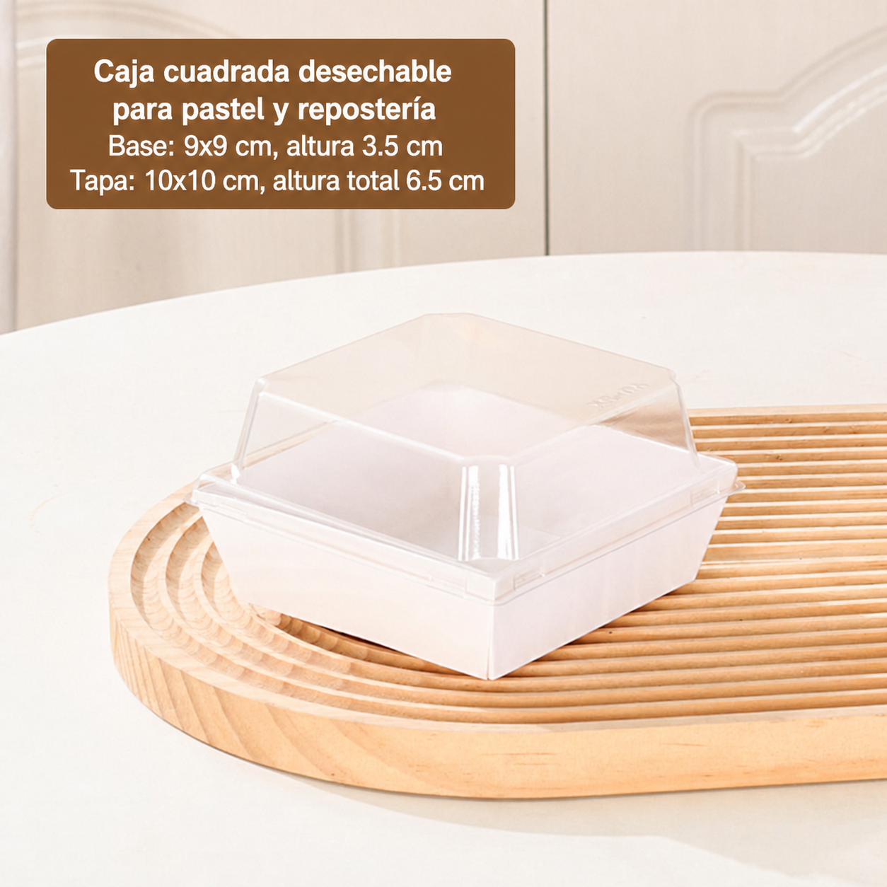 Cajas desechables para pastel y repostería a granel