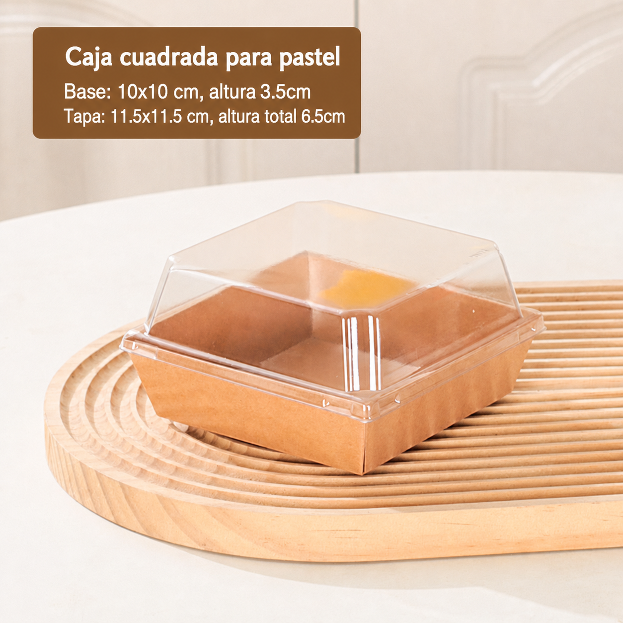 Cajas desechables para pastel y repostería a granel