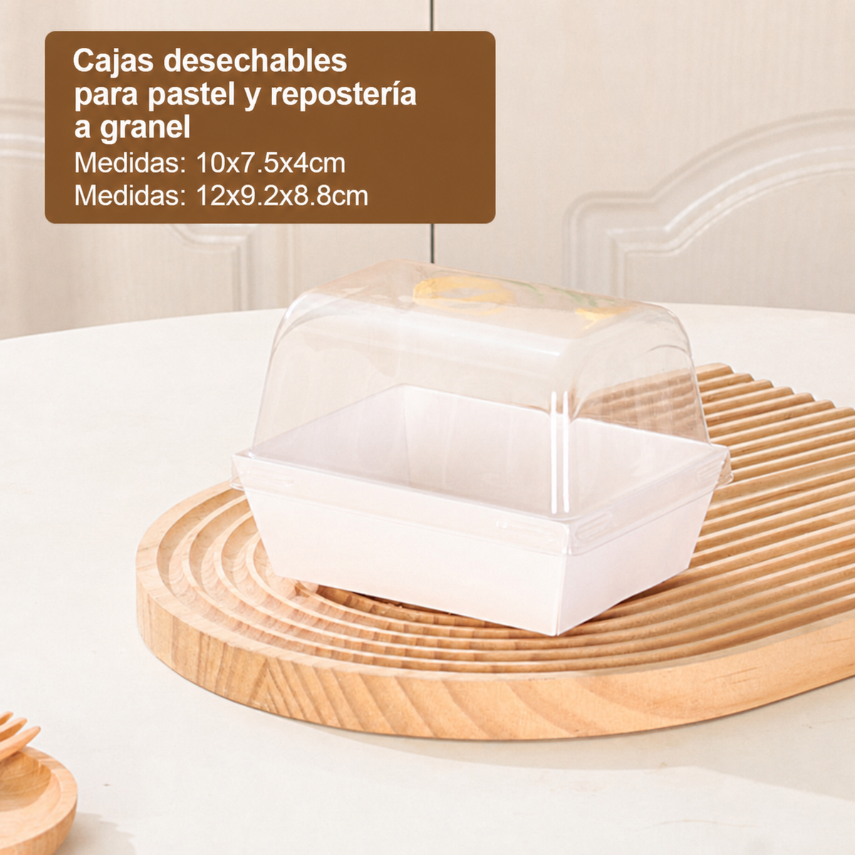 Cajas desechables para pastel y repostería a granel