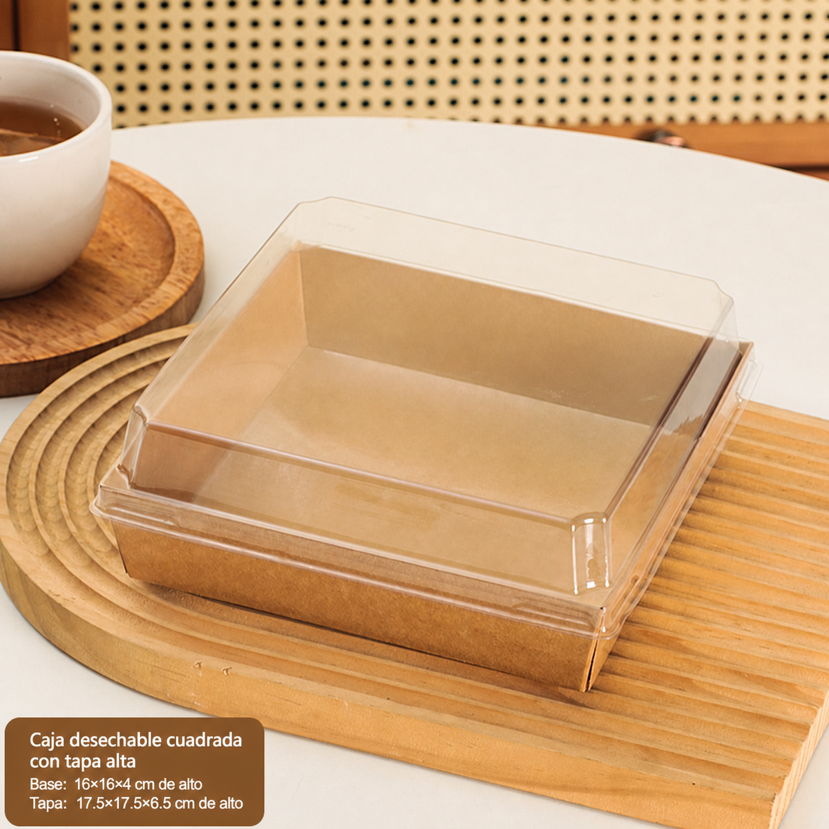 Cajas desechables para pastel y repostería a granel