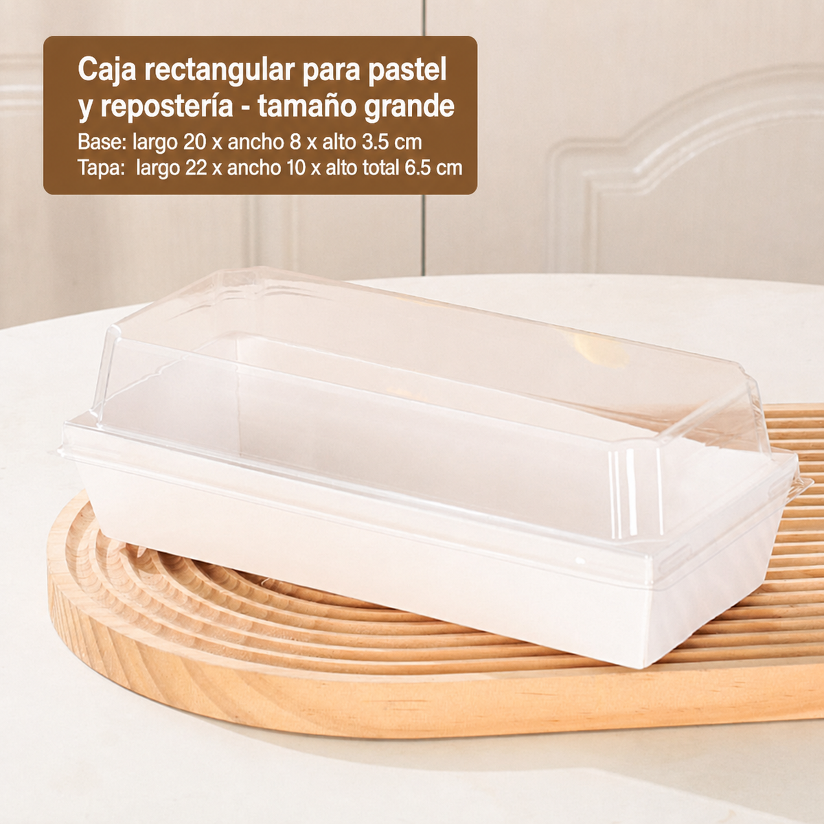 Cajas desechables para pastel y repostería a granel