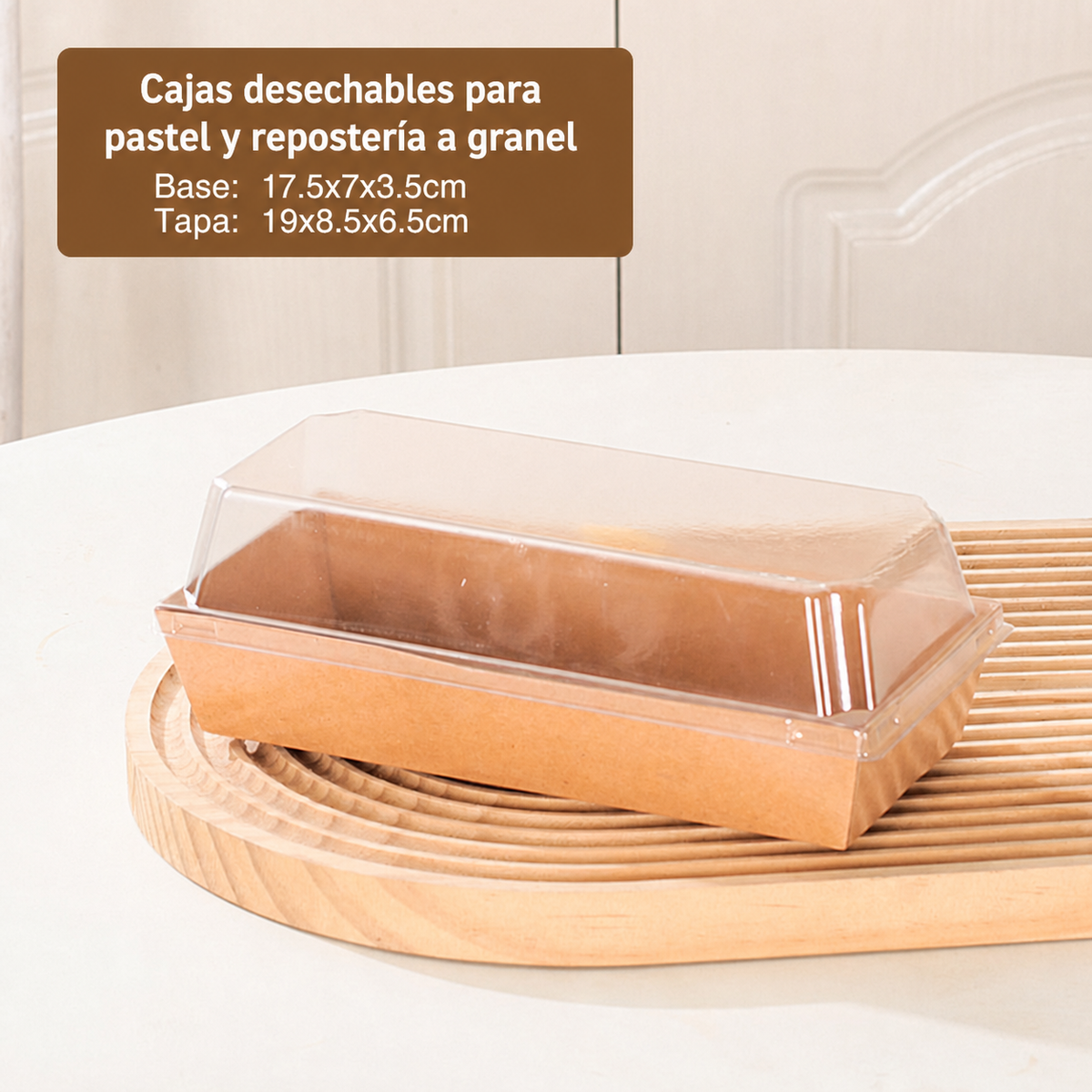 Cajas desechables para pastel y repostería a granel