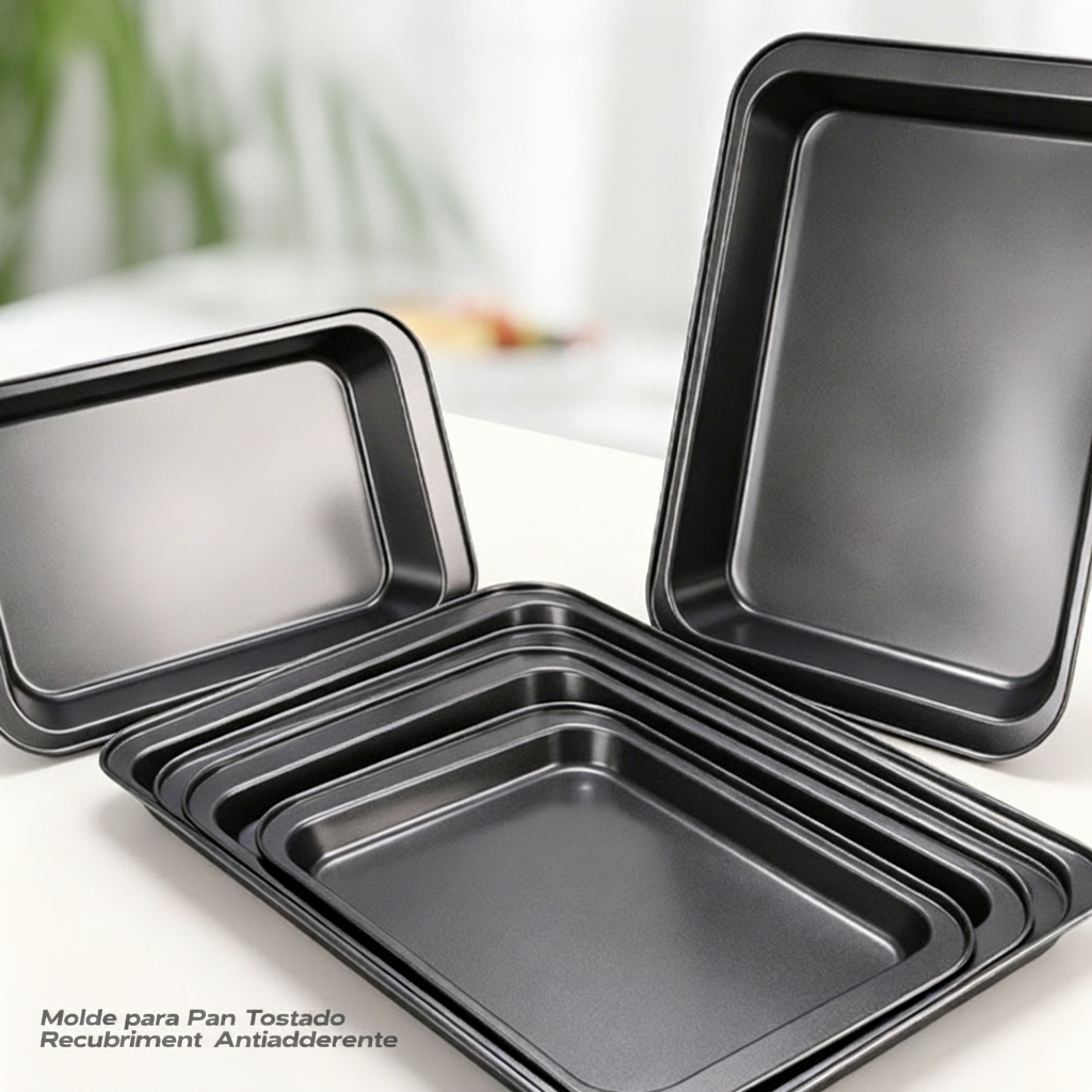 Charola Antiadherente de Carbono para Horno Rectangular - 2