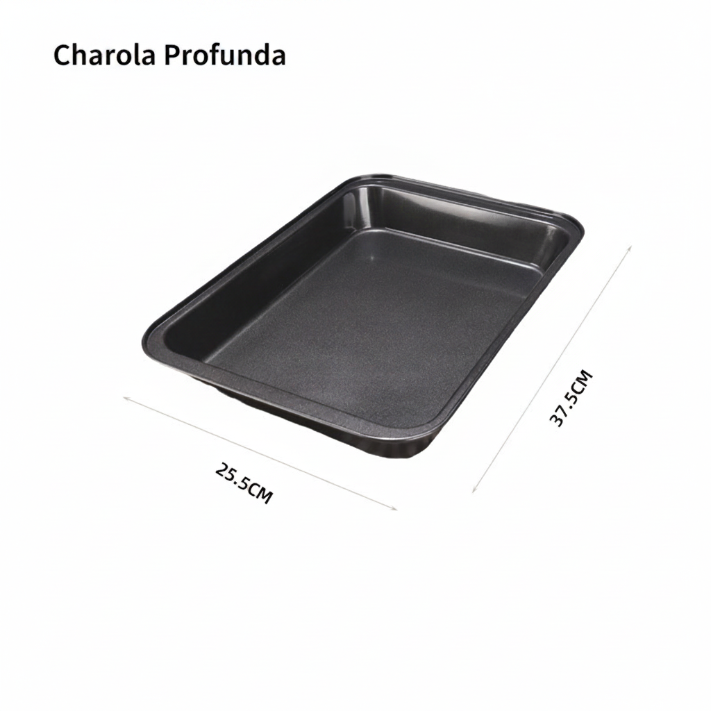 Charola Antiadherente de Carbono para Horno Rectangular - 5