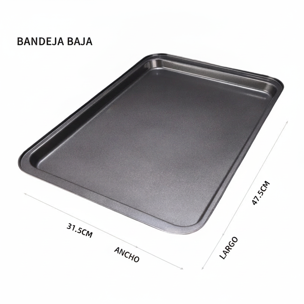 Charola Antiadherente de Carbono para Horno Rectangular - 8