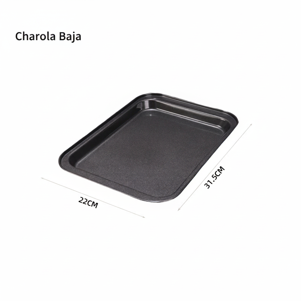 Charola Antiadherente de Carbono para Horno Rectangular