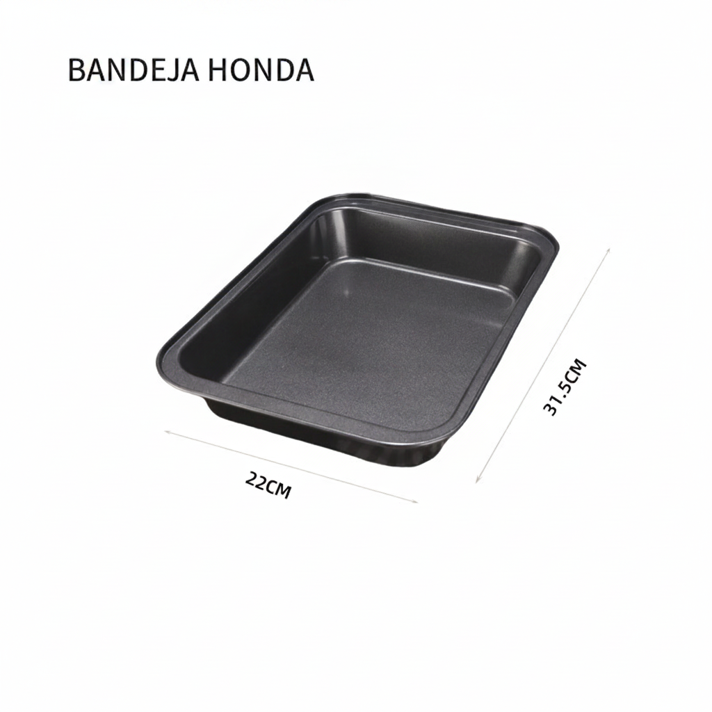 Charola Antiadherente de Carbono para Horno Rectangular