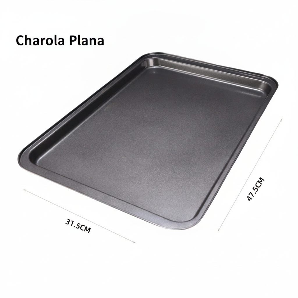 Charola Antiadherente de Carbono para Horno Rectangular