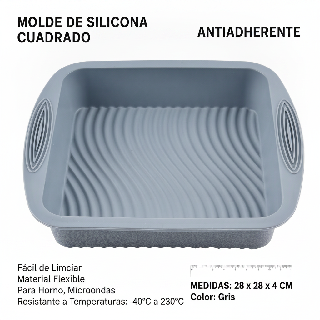 Molde de silicona para pastel y repostería antiadherente - 7