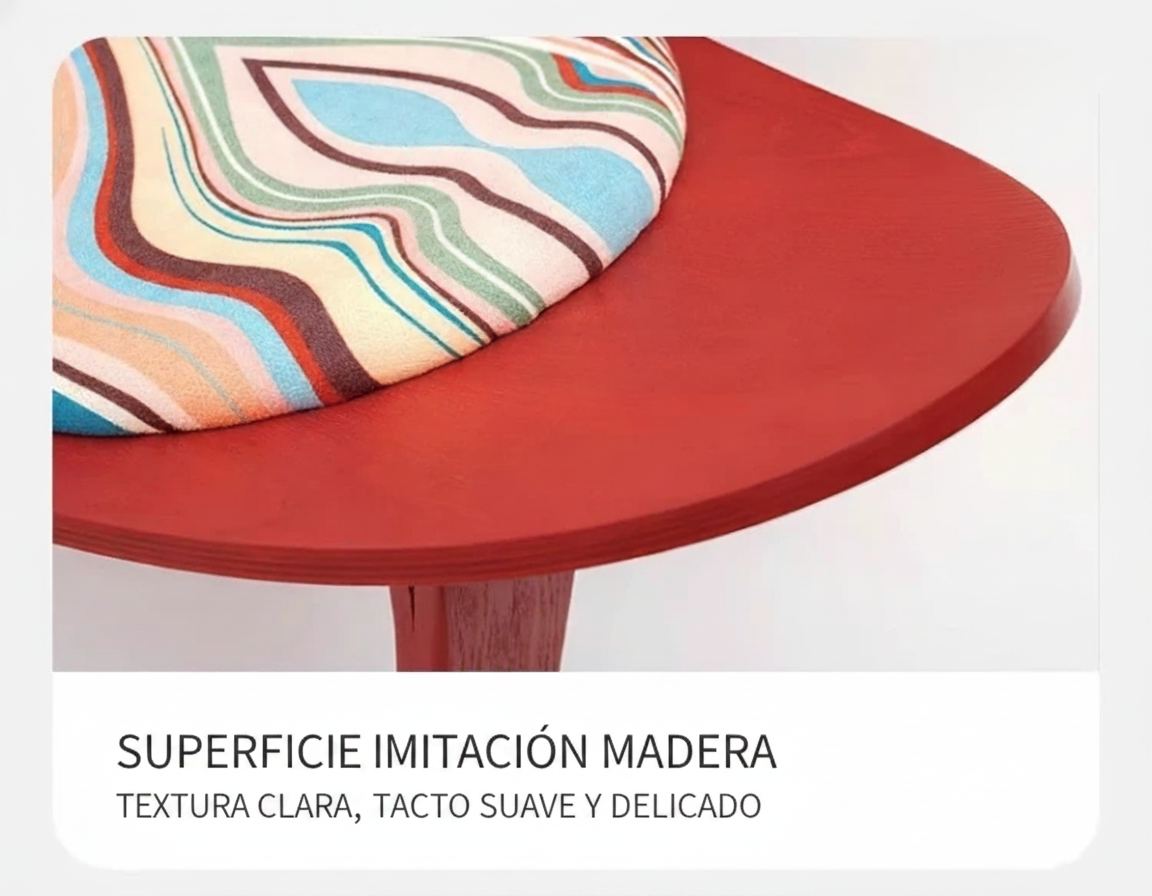 Sillón Individual Estilo Nórdico Concha con Marco de Madera - 12