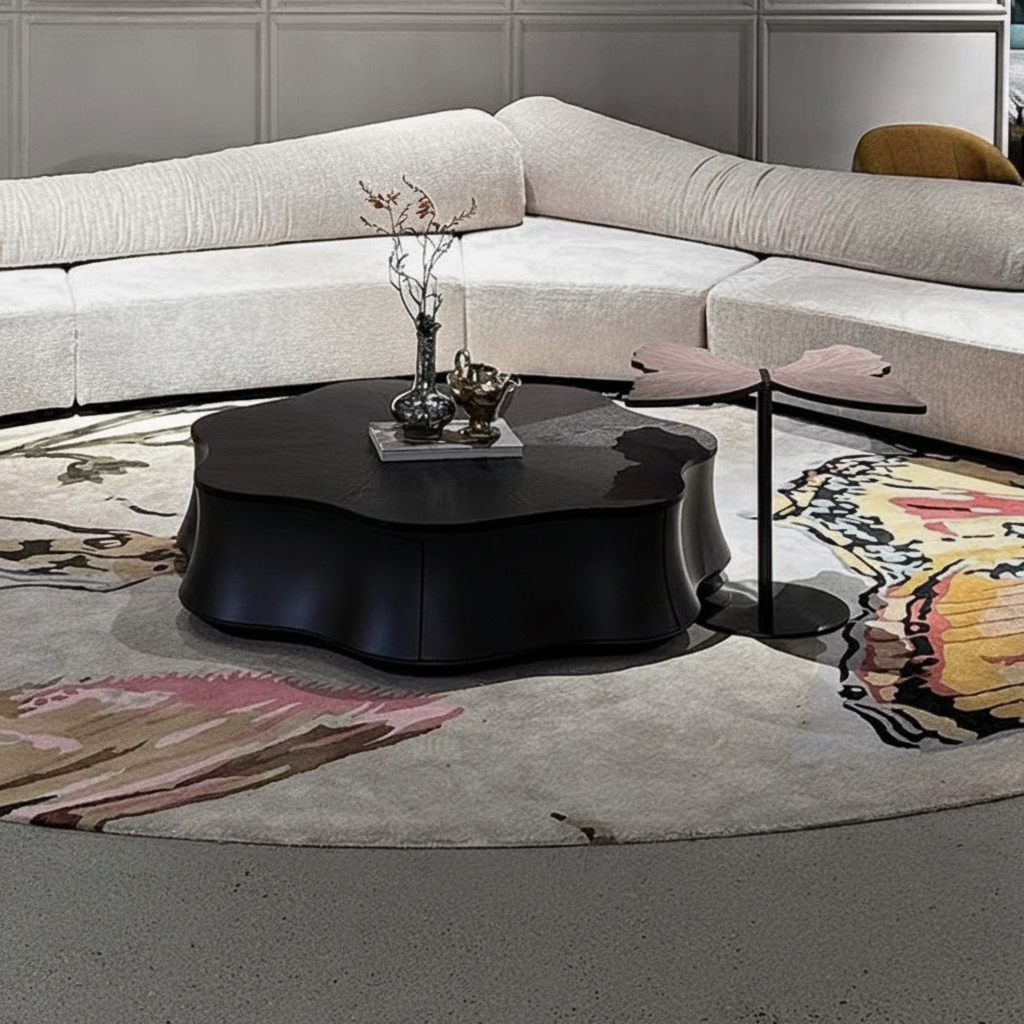 Mesa de Centro Minimalista Diseño Flor de Loto 110 cm - 2