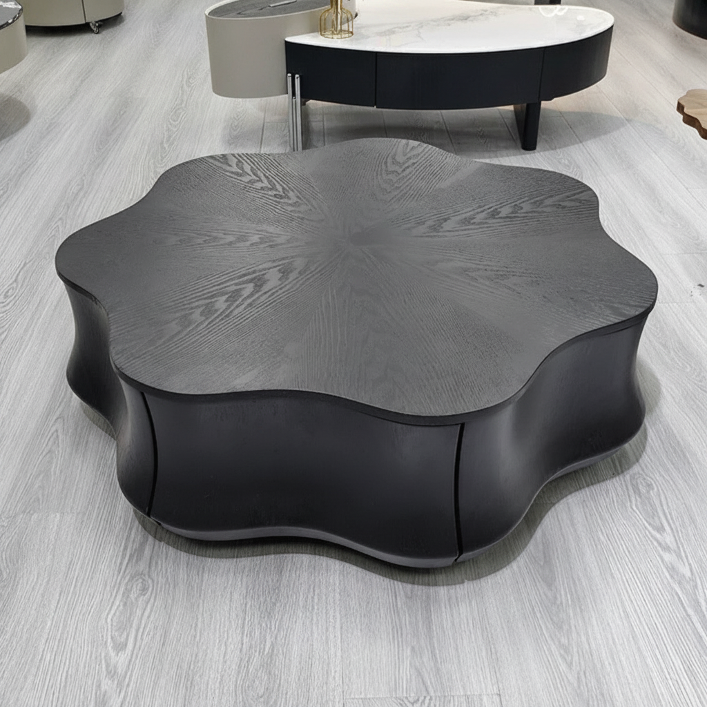 Mesa de Centro Minimalista Diseño Flor de Loto 110 cm - 3