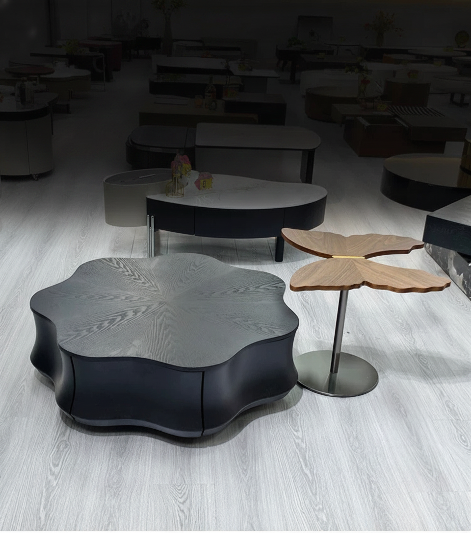 Mesa de Centro Minimalista Diseño Flor de Loto 110 cm - 5