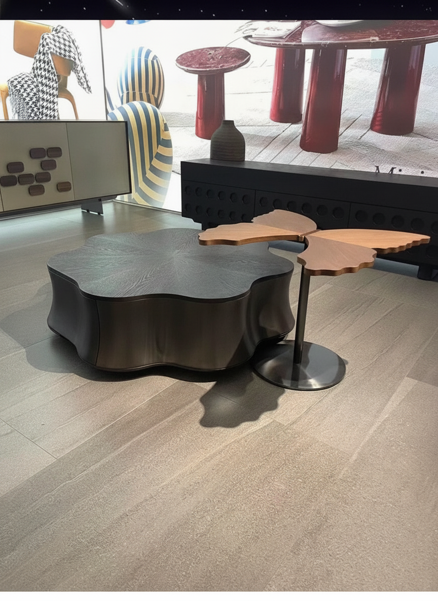 Mesa de Centro Minimalista Diseño Flor de Loto 110 cm - 6