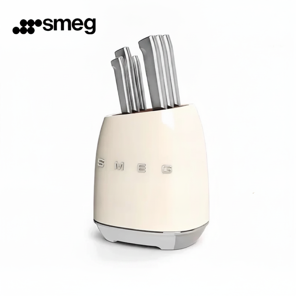Set de Cuchillos SMEG 7 piezas con Soporte Retro - 1
