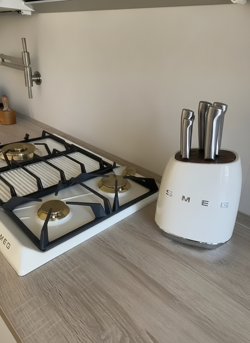 Set de Cuchillos SMEG 7 piezas con Soporte Retro - 5