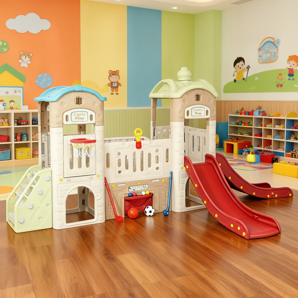 Resbaladero Castillo Infantil Multifuncional para Casa - 2