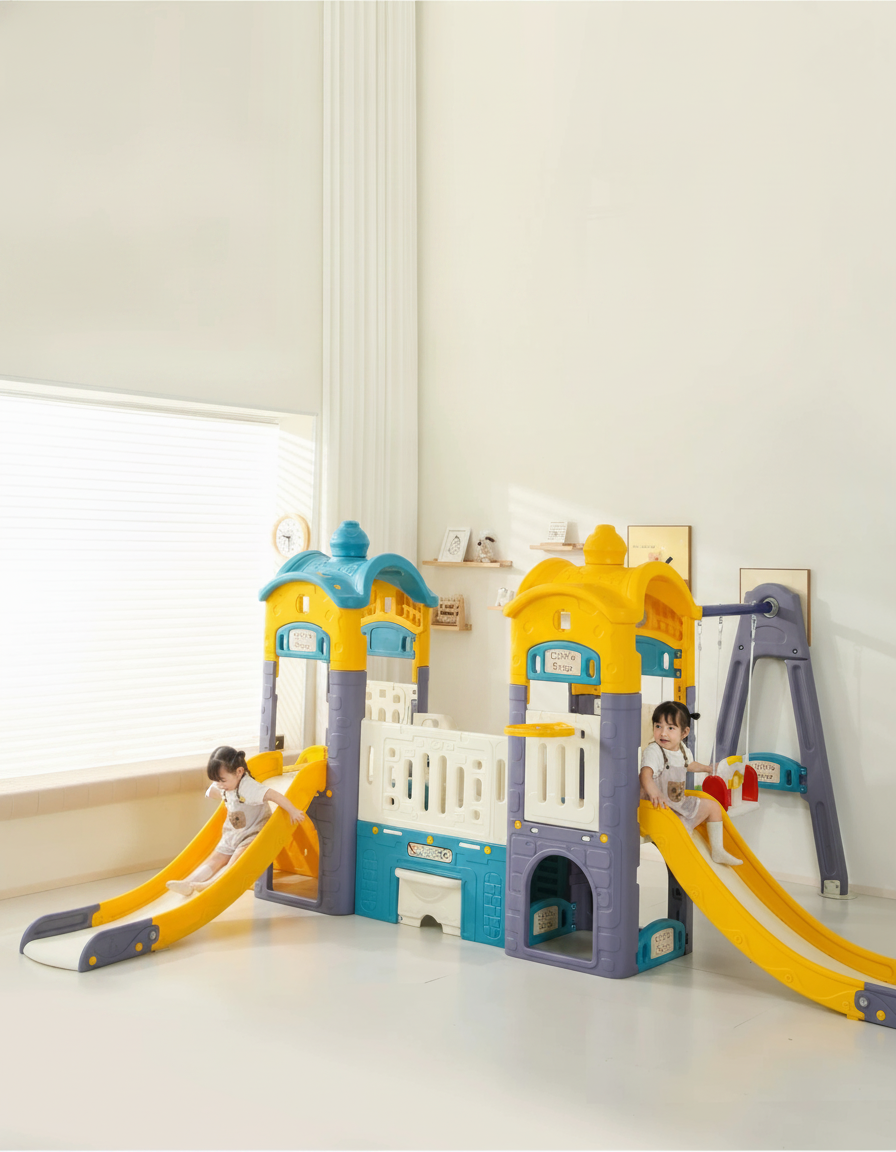 Resbaladero Castillo Infantil Multifuncional para Casa - 5
