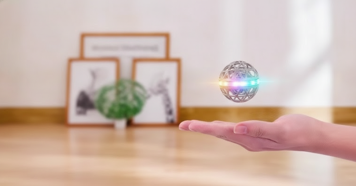 Pelota Giroscópica Voladora con Luz LED para Niños - 12