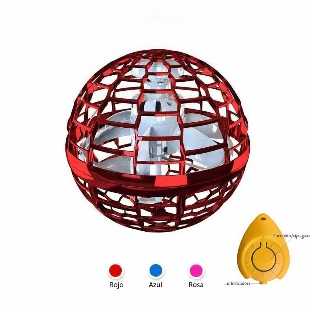 Pelota Mágica Flotante con Luz LED y Control - 6