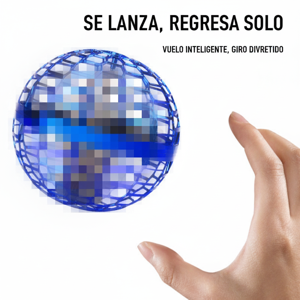 Pelota Mágica Flotante con Luz LED y Control
