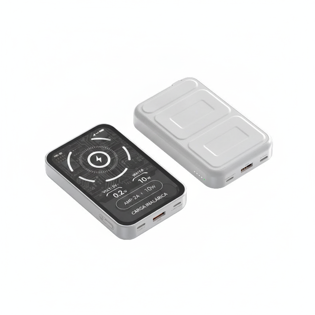 Cargador portátil magnético con soporte 10,000 mAh