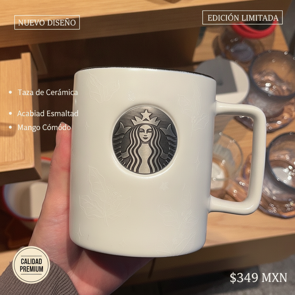 Taza de cerámica con diseño ilustrado y acabado esmalte - 2