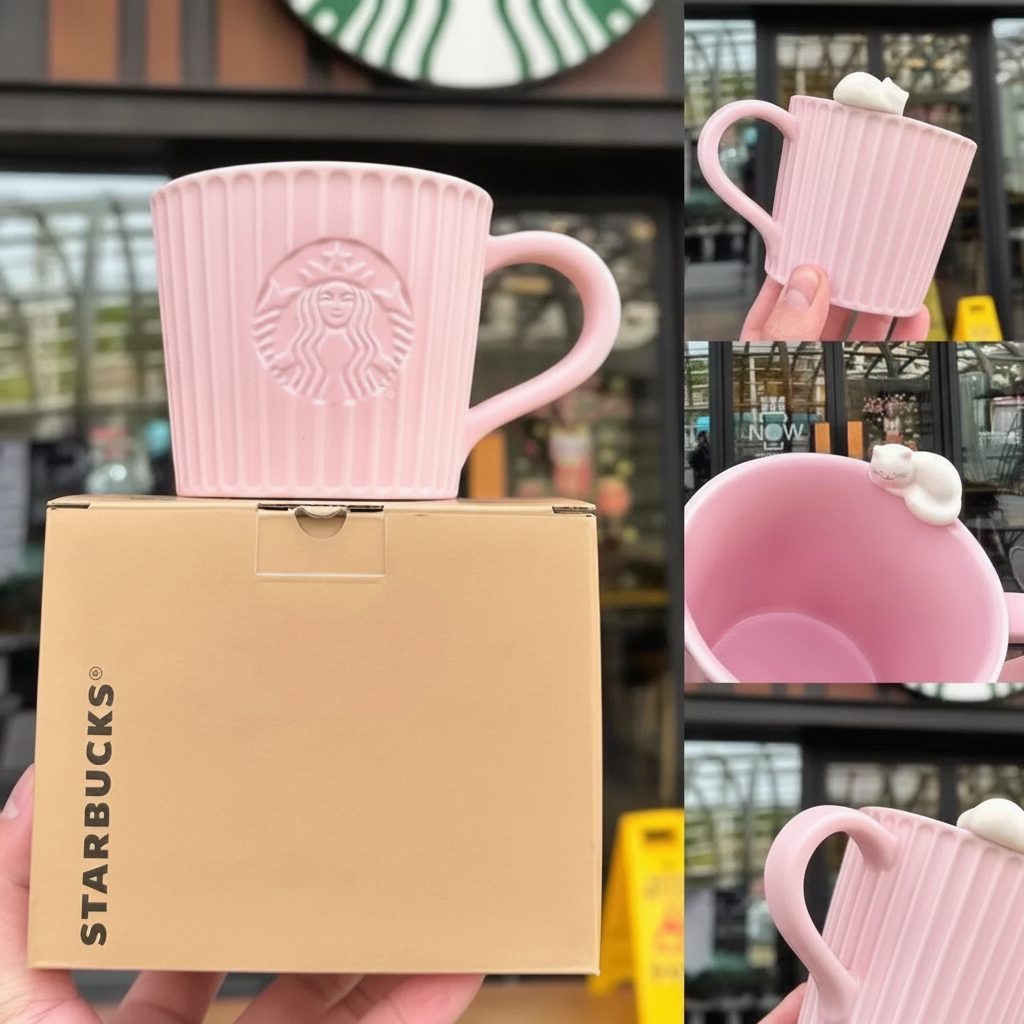 Taza de cerámica con diseño ilustrado y acabado esmalte