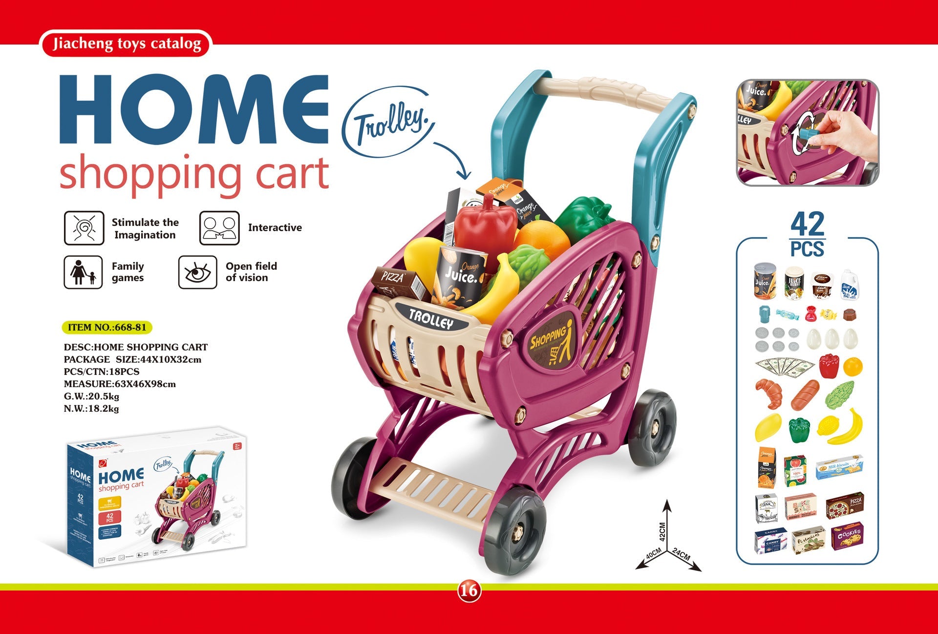 Caja registradora de juguete para niños con supermercado