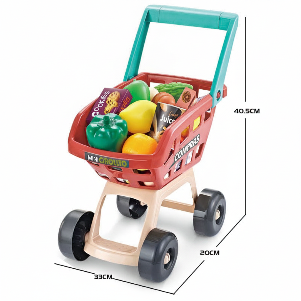 Juego de Supermercado con Caja Registradora para Niños
