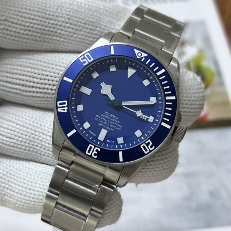 Reloj Automático para Hombre Acero Inoxidable Luminoso