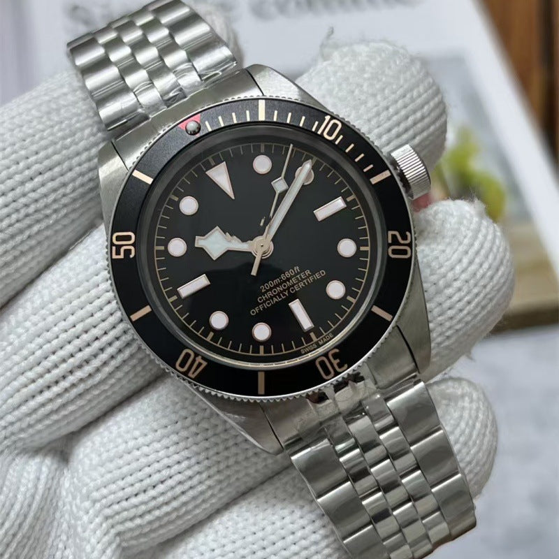 Reloj Automático para Hombre Acero Inoxidable Luminoso
