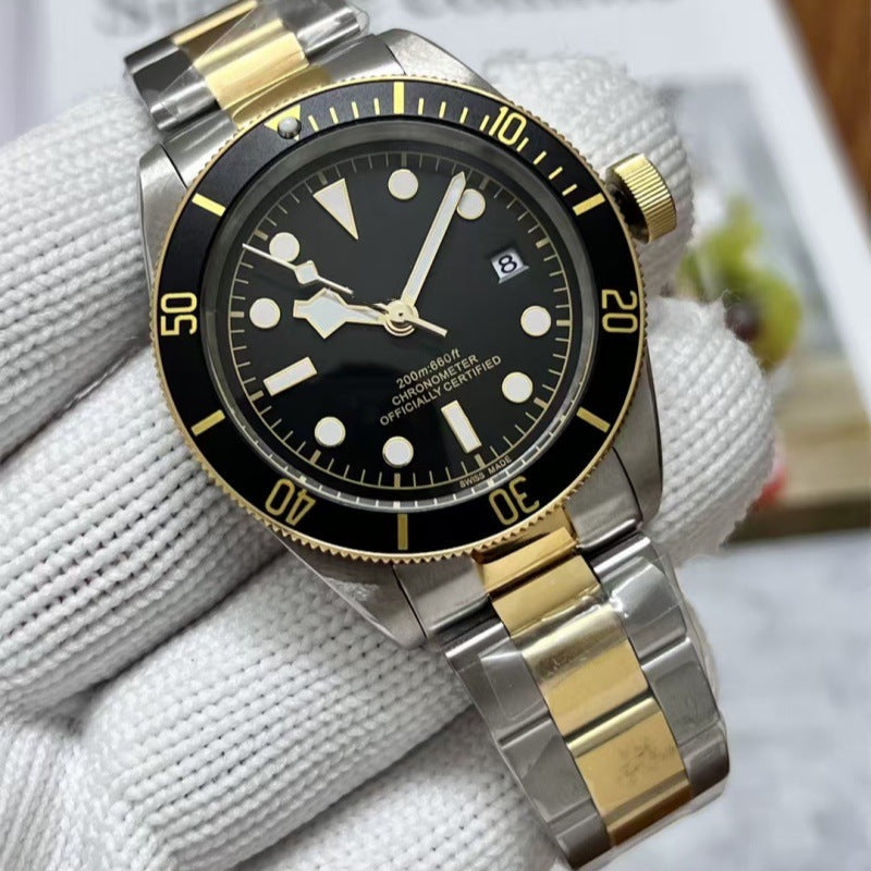 Reloj Automático para Hombre Acero Inoxidable Luminoso
