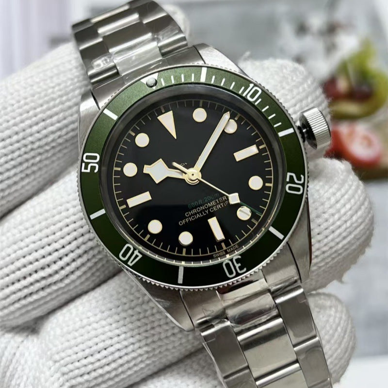 Reloj Automático para Hombre Acero Inoxidable Luminoso