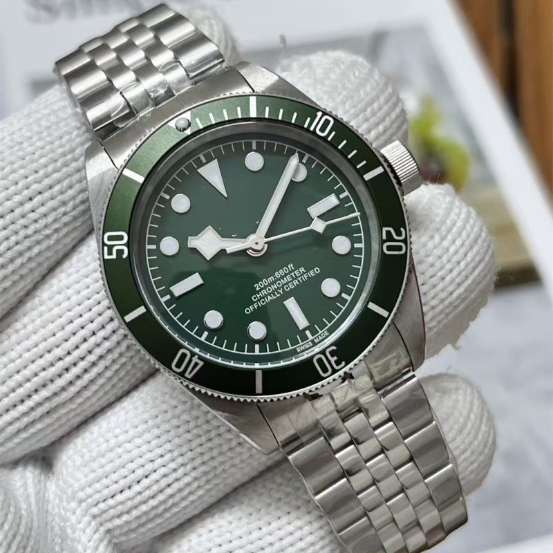 Reloj Automático para Hombre Acero Inoxidable Luminoso