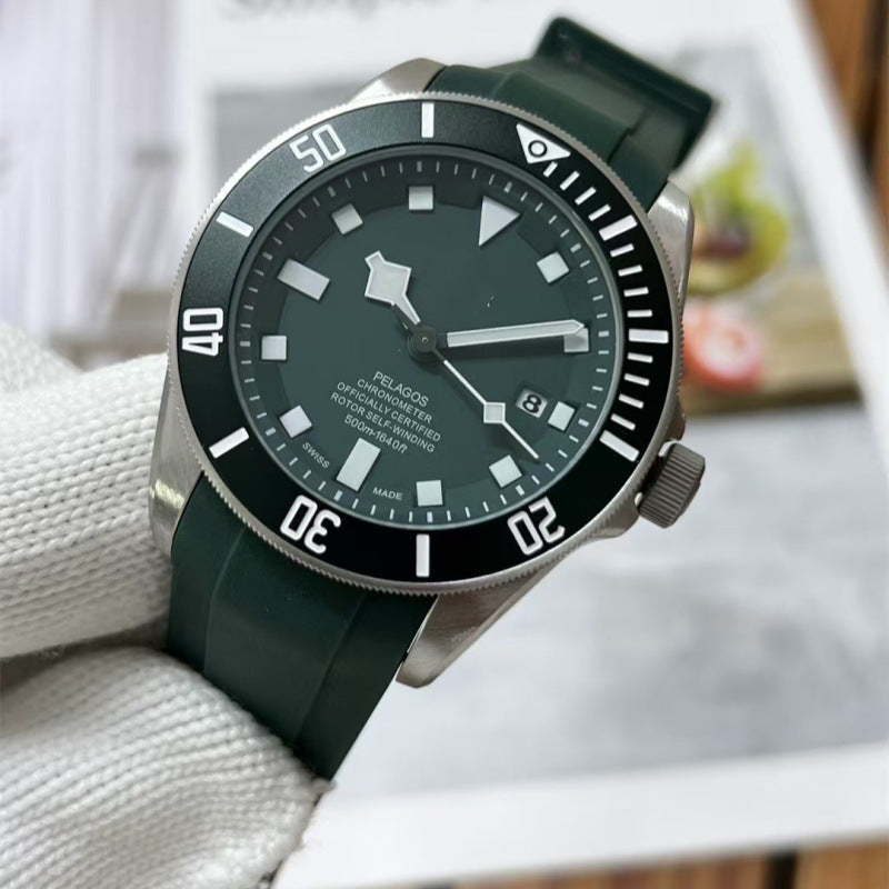 Reloj Automático para Hombre Acero Inoxidable Luminoso