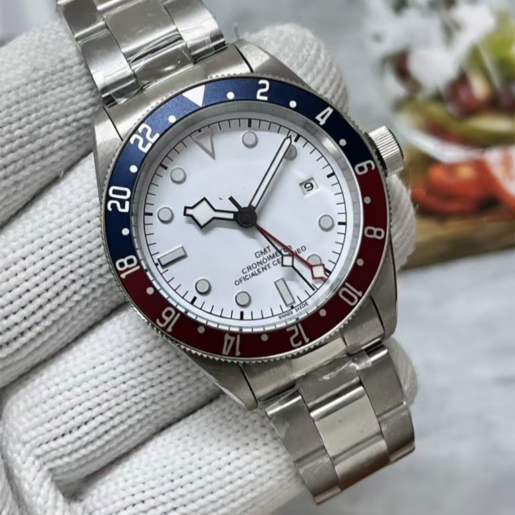 Reloj de hombre con correa metálica y calendario
