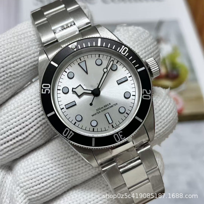 Reloj de hombre con correa metálica y calendario