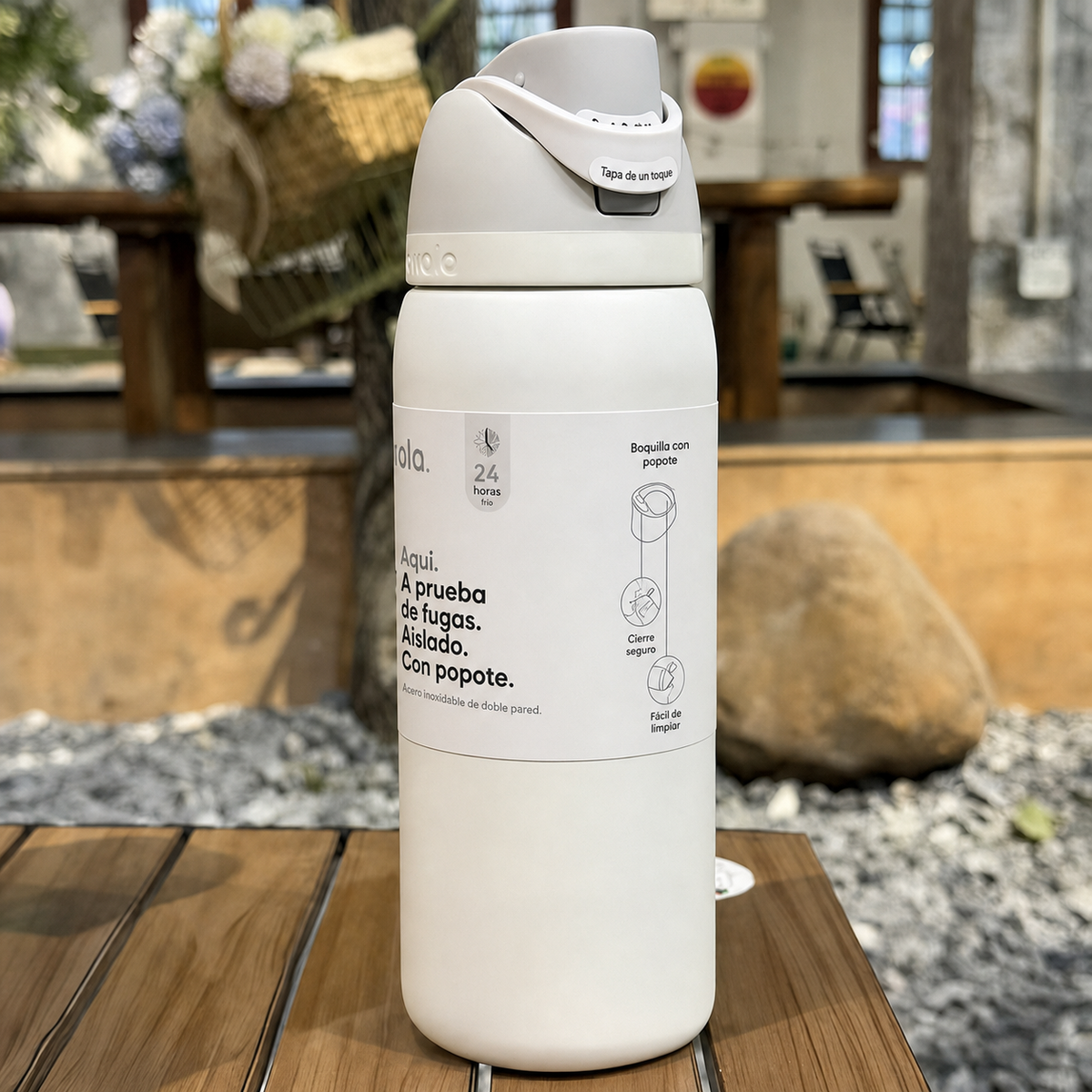 Termo deportivo acero inoxidable con popote 710-950 ml - 17