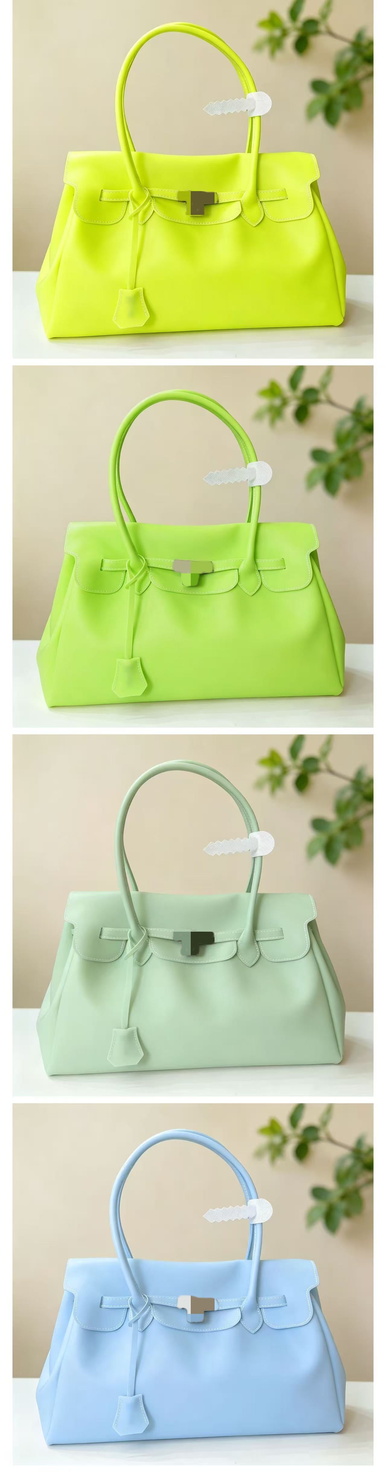 Bolsa Jelly Tote PVC Transparente Gran Capacidad - 16