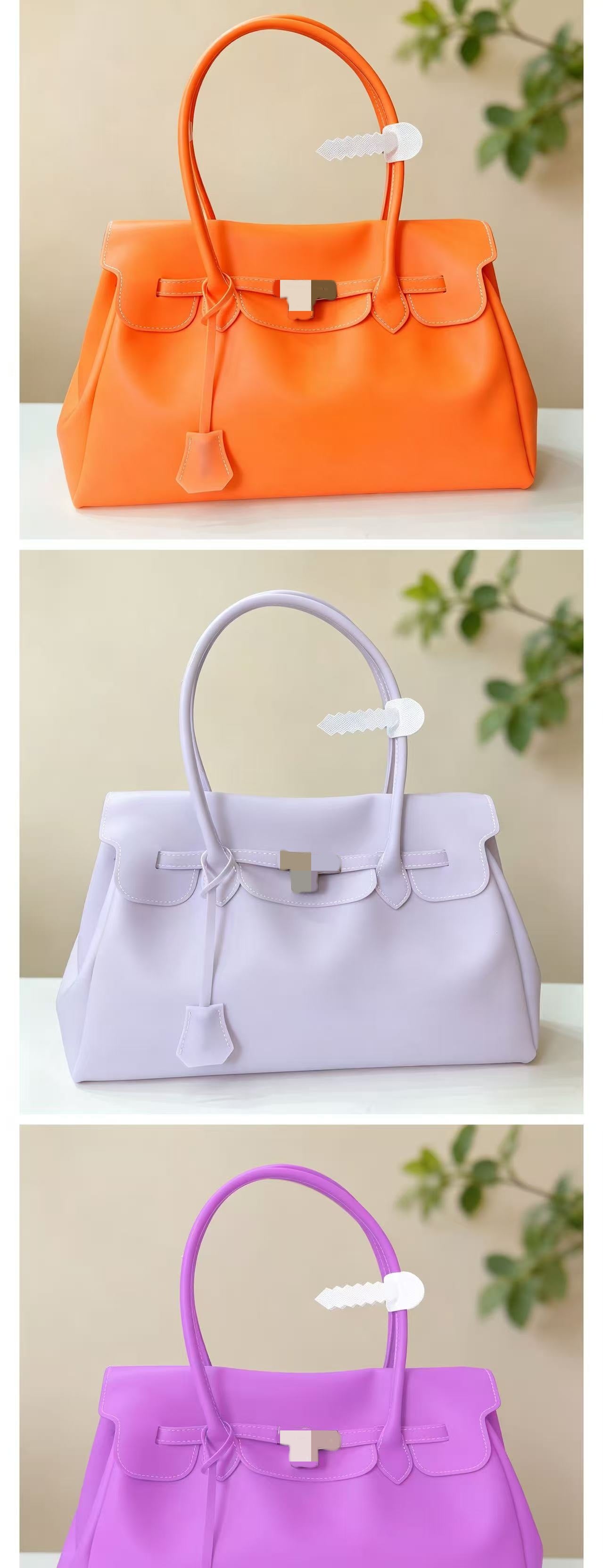 Bolsa Jelly Tote PVC Transparente Gran Capacidad - 18
